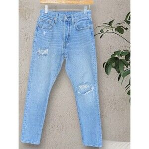 Levi’s Premium 501 Skinny Big E Women’s Buttonfly High-Rise Jeans Size 25